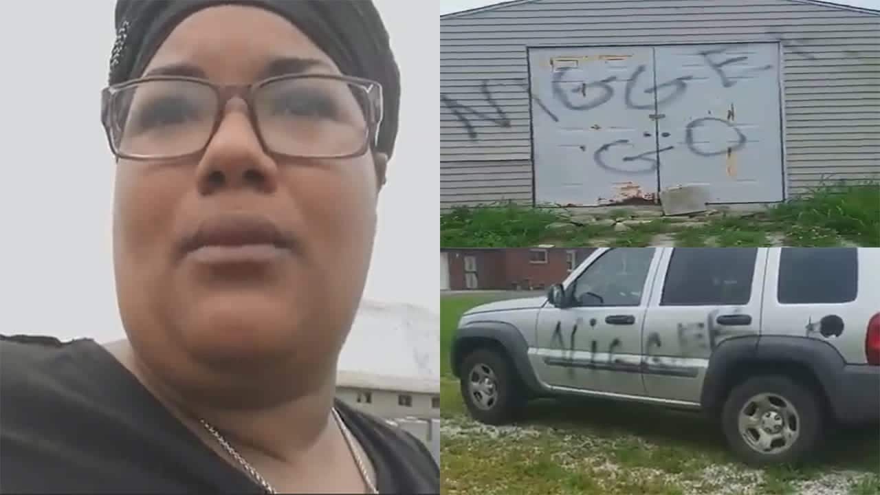 Blackphobics Deface Black Woman's Property With Racial Slurs 1