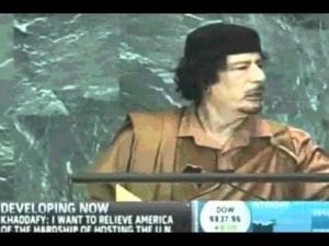 Muammar Gaddafi U.N Speech 1