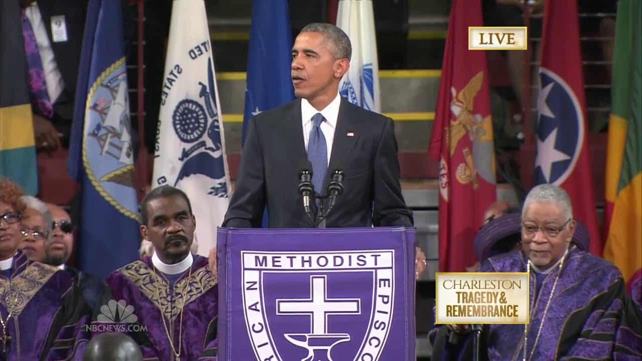 President Obama Delivers Eulogy at Charleston Shooting Funeral of Clementa Pinckney 1