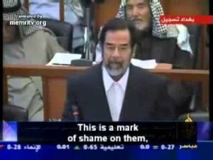 Saddam Hussein - Speaks of Injustce 13