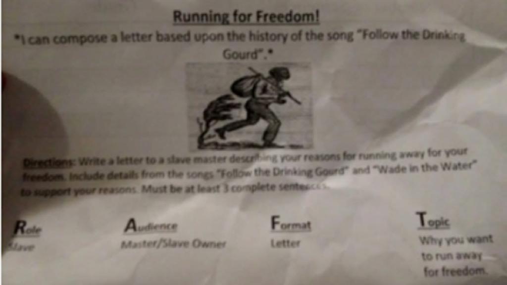 Bennett Venture Academy Asks Students To Write Slave Masters In Runaway Slave Project 1